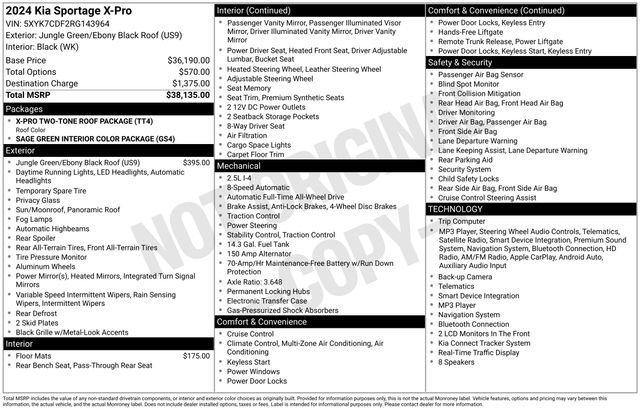 Certified 2024 Kia Sportage X-Pro AWD/4WD image 10