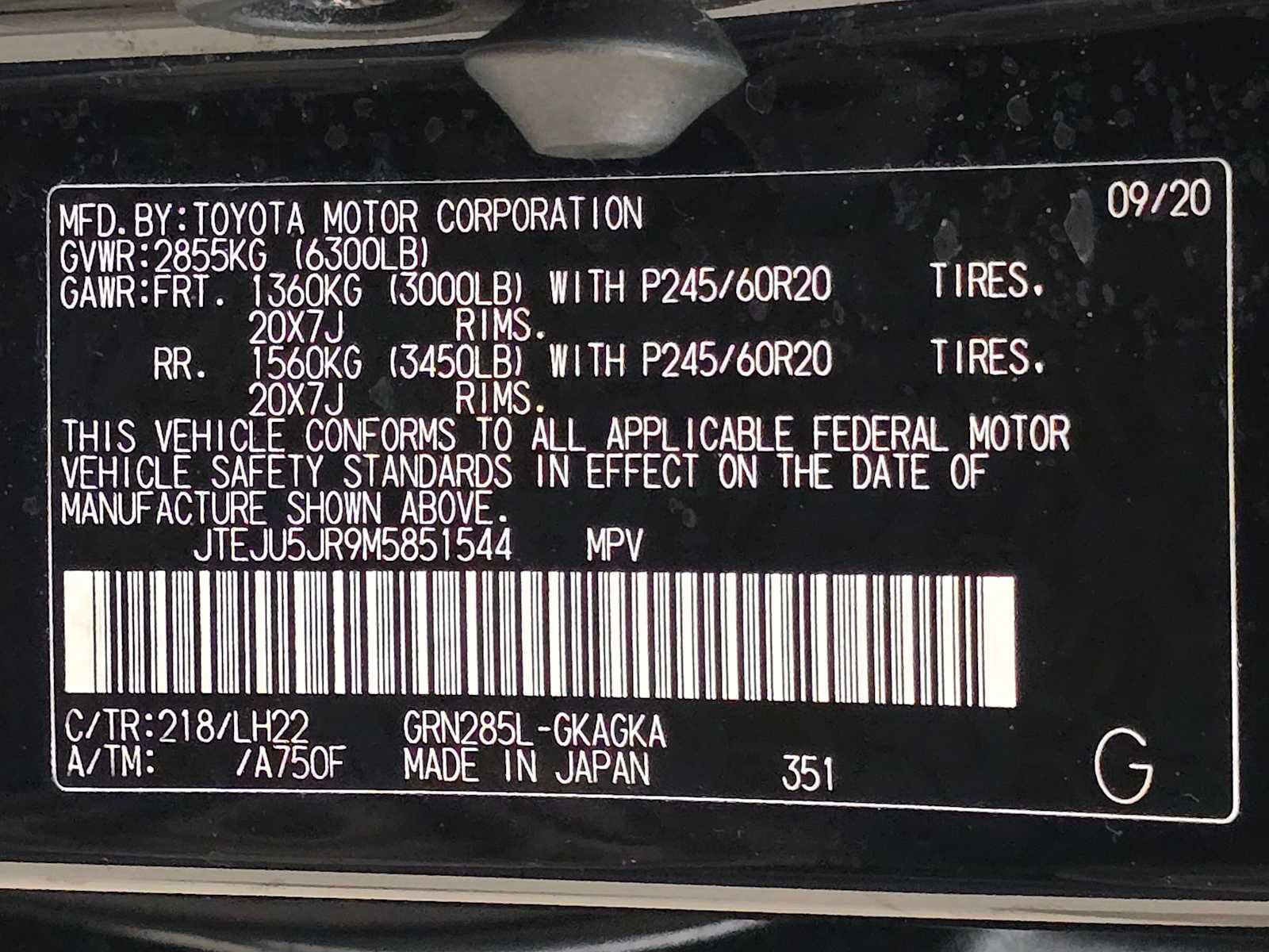 Certified 2021 Toyota 4Runner Nightshade AWD/4WD image 33