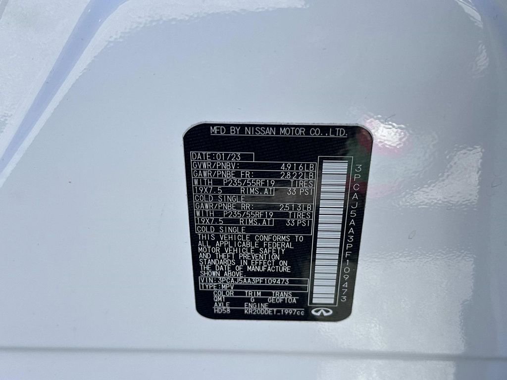 Certified 2023 INFINITI QX50 Pure image 42