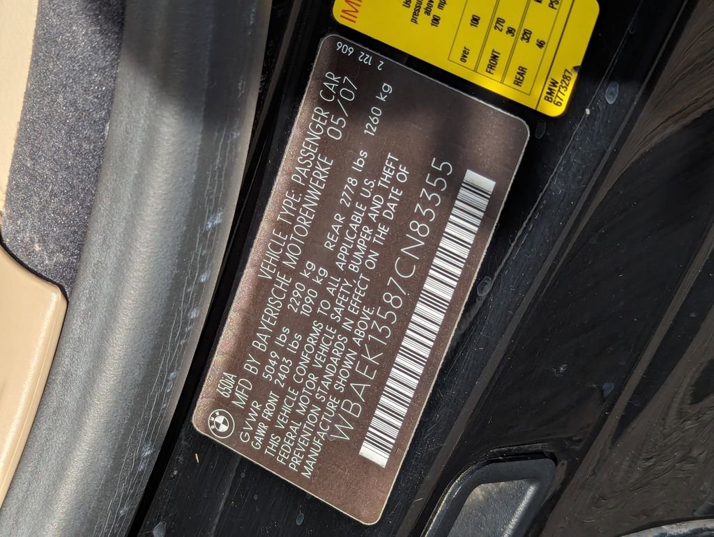 Used 2007 BMW 650i Convertible image 33