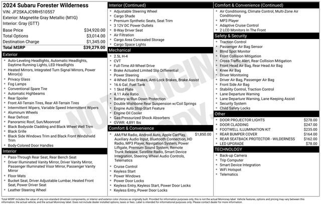 Used 2024 Subaru Forester Wilderness image 11
