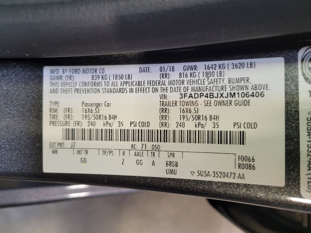 Used 2018 Ford Fiesta SE w/ Equipment Group 201A image 33