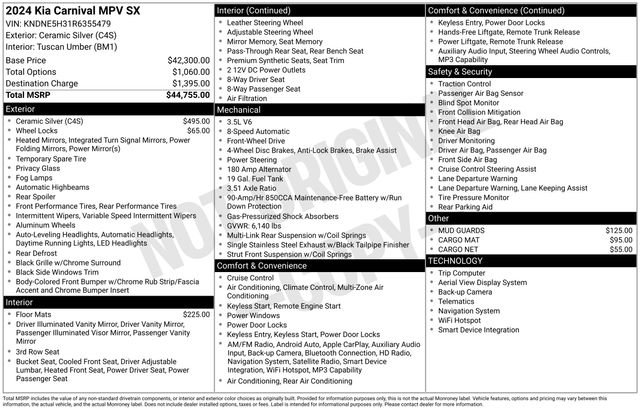 Used 2024 Kia Carnival SX FWD image 5