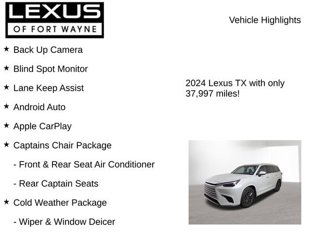 Used 2024 Lexus TX 350 AWD w/ Captains Chair Package image 8