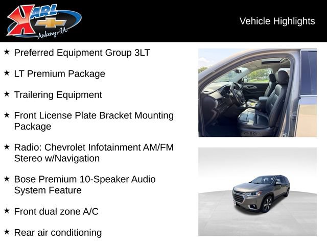Used 2019 Chevrolet Traverse LT w/ LT Premium Package AWD/4WD image 2