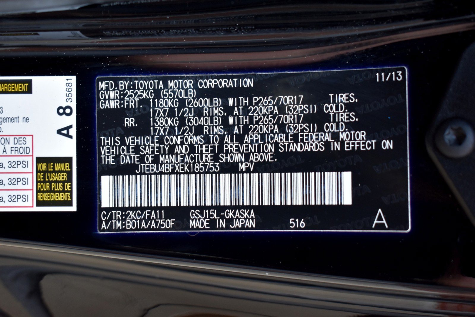 Used 2014 Toyota FJ Cruiser 4WD w/ Convenience Package image 54