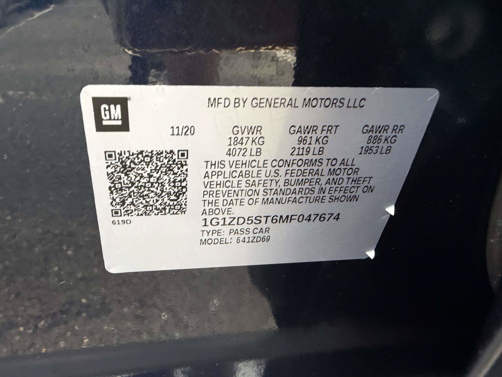 Certified 2021 Chevrolet Malibu LT FWD image 19