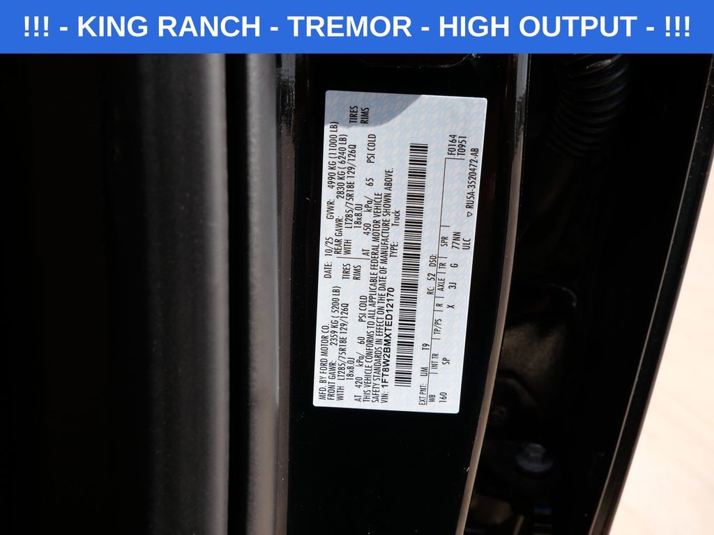 Certified 2026 Ford F250 King Ranch w/ Tremor Off-Road Package AWD/4WD image 30