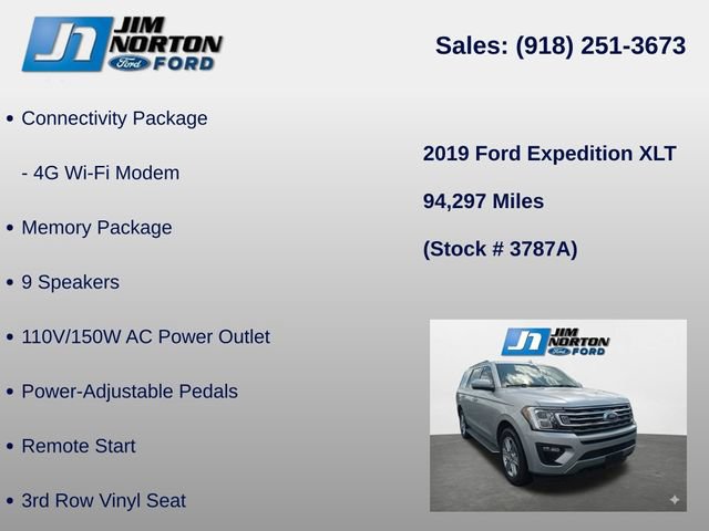 Used 2019 Ford Expedition XLT w/ Equipment Group 202A AWD/4WD image 17