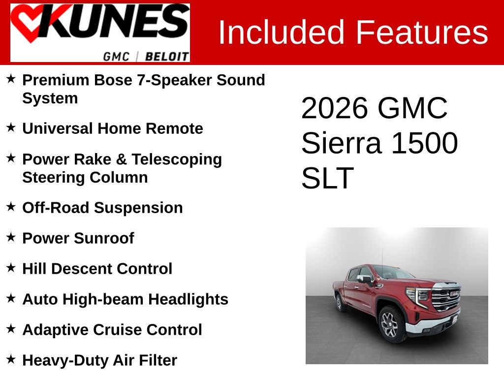 New 2026 GMC Sierra 1500 SLT w/ SLT Convenience Package image 3