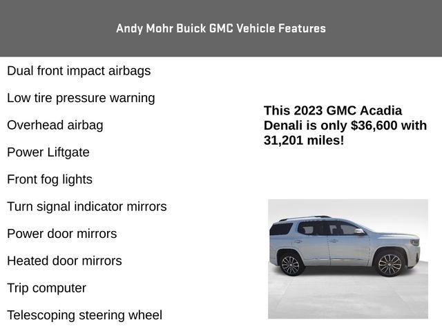 Used 2023 GMC Acadia Denali w/ Denali Ultimate Package AWD/4WD image 12