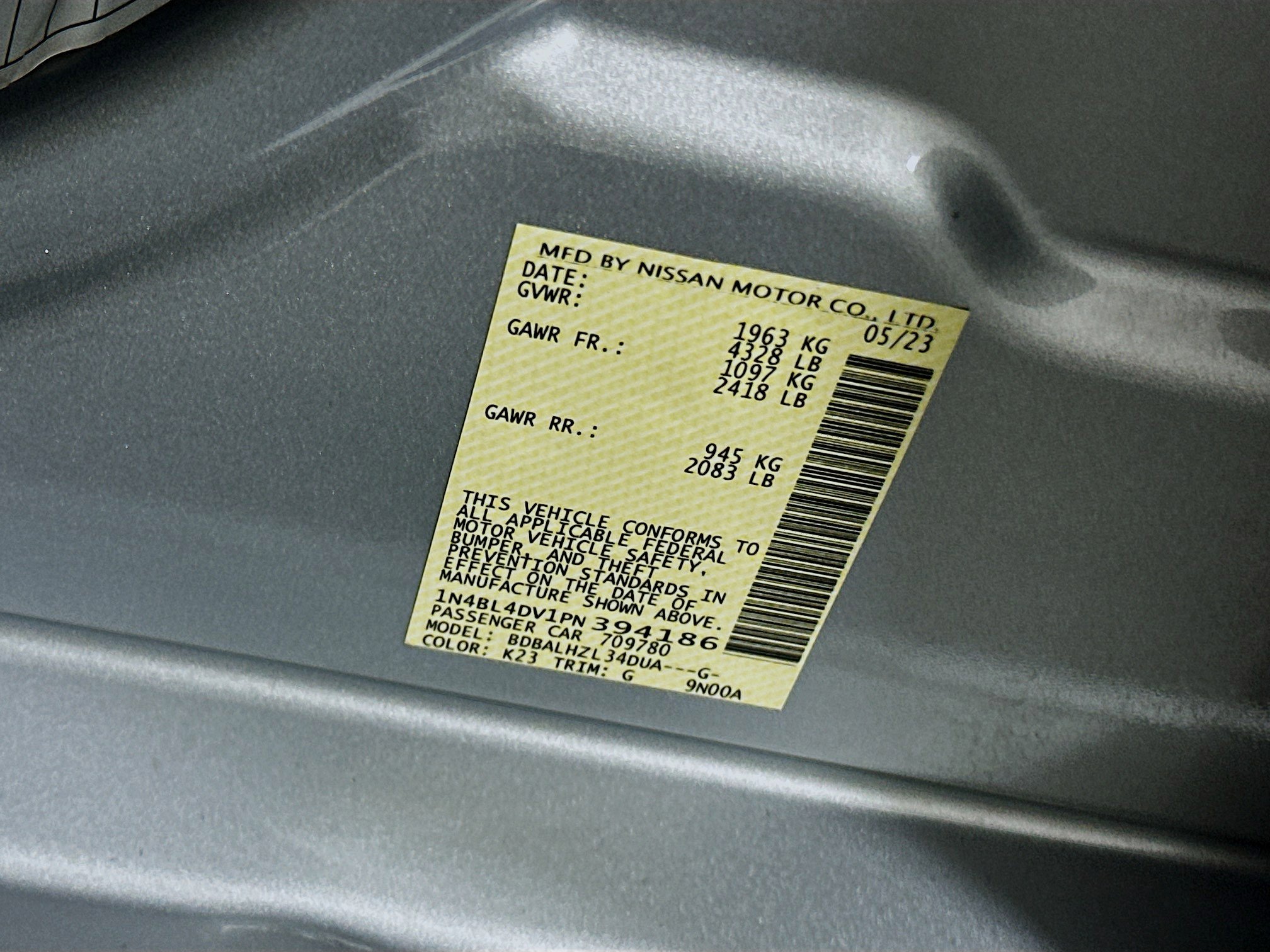 Used 2023 Nissan Altima 2.5 SV image 12