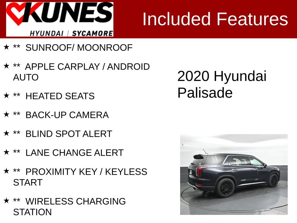 Used 2020 Hyundai Palisade SEL w/ Convenience Package AWD/4WD image 2