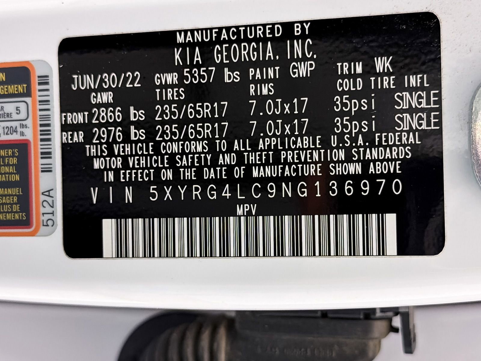 Used 2022 Kia Sorento LX FWD image 30