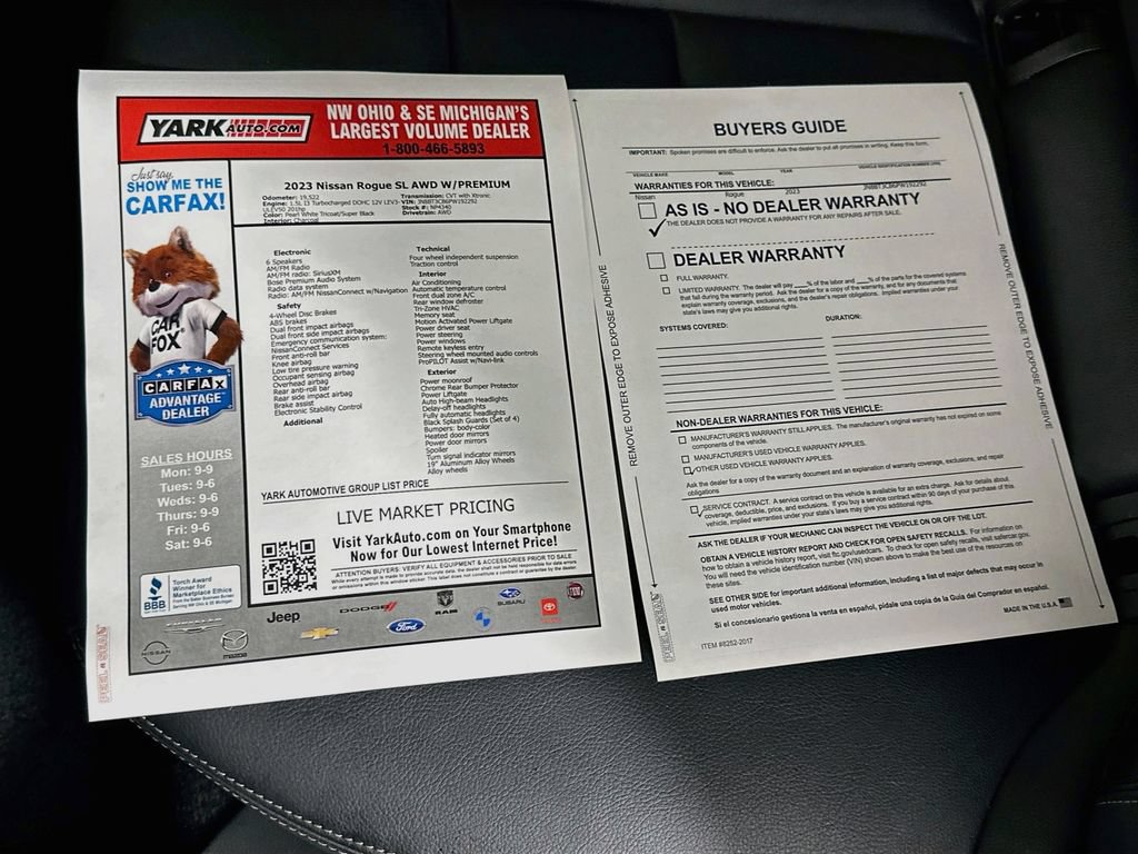 Certified 2023 Nissan Rogue SL w/ SL Premium Package AWD/4WD image 14