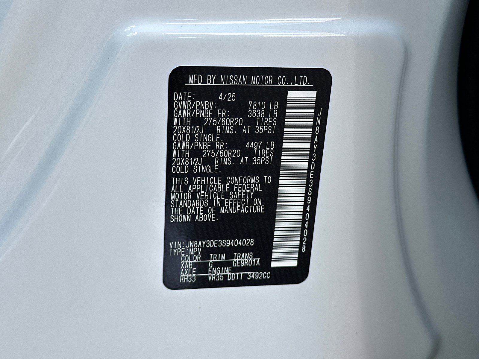 New 2025 Nissan Armada PRO-4X AWD/4WD image 33
