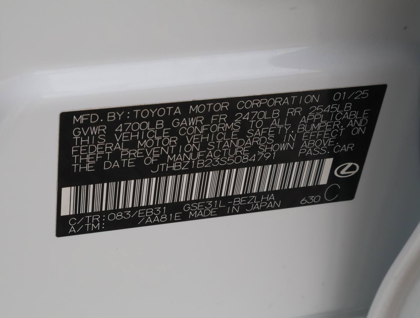 Used 2025 Lexus IS 350 F Sport RWD image 21