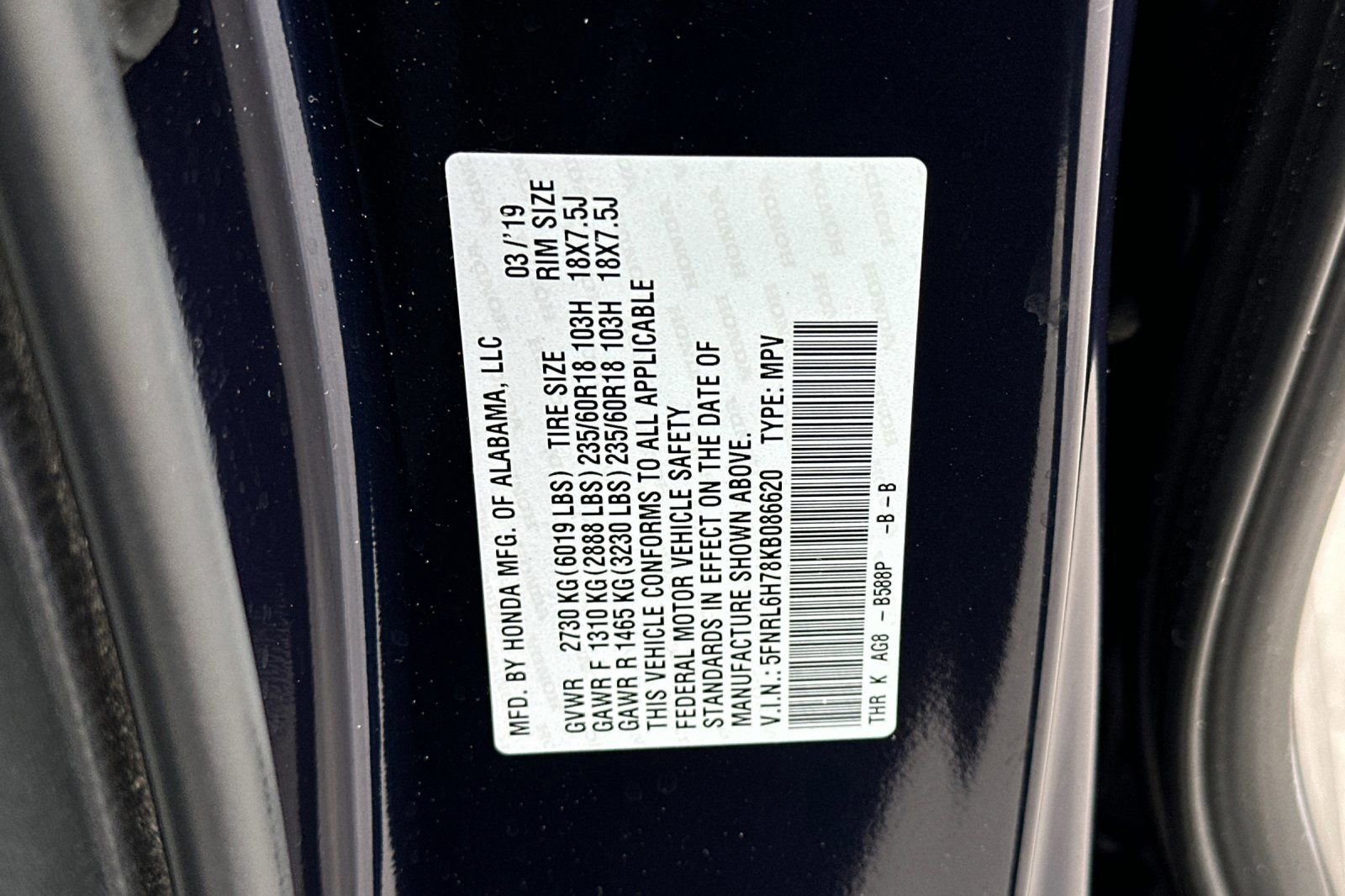 Used 2019 Honda Odyssey EX-L image 31