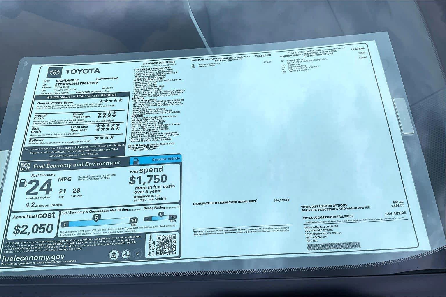 New 2026 Toyota Highlander Platinum AWD/4WD image 22
