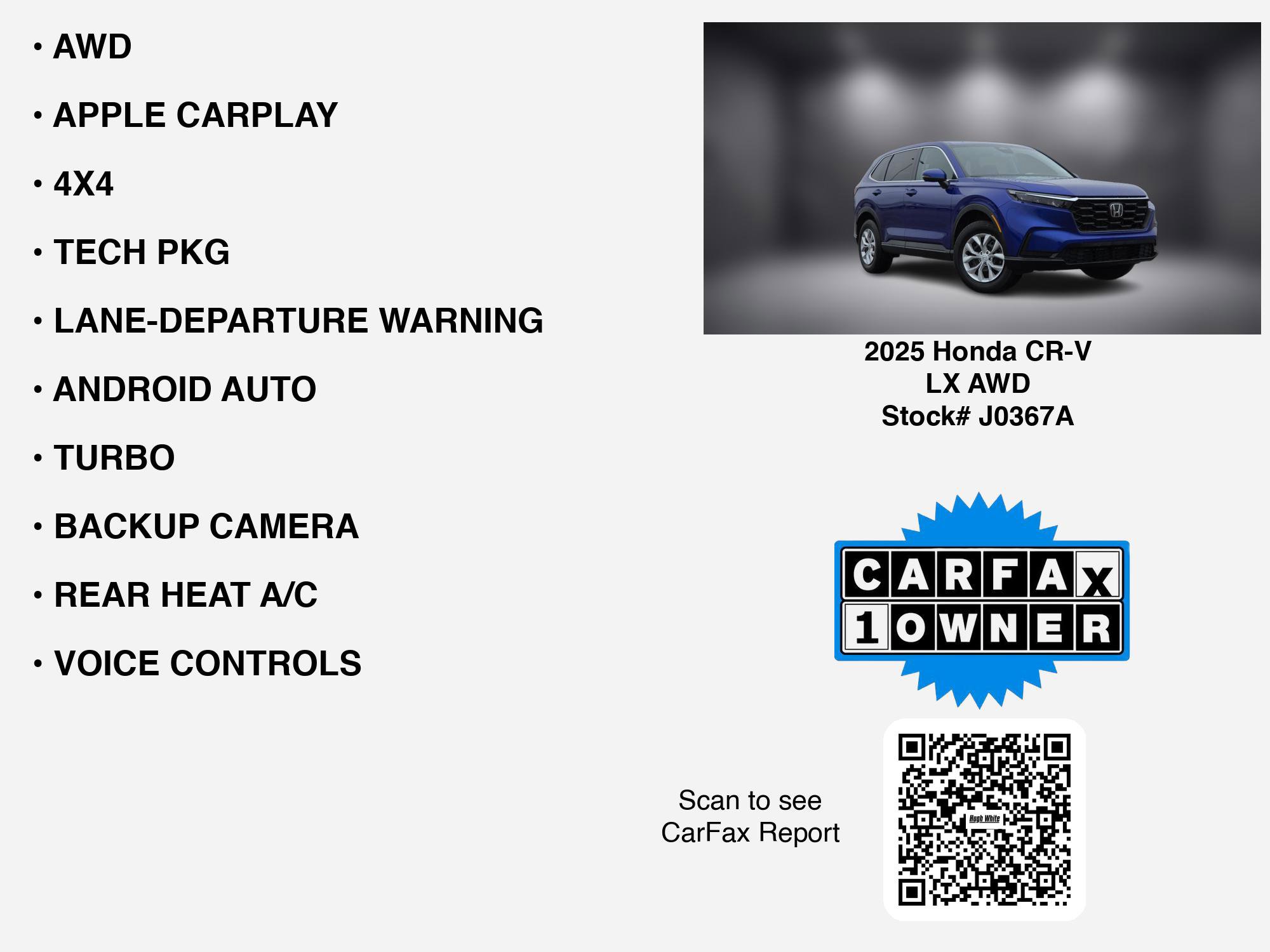 Used 2025 Honda CR-V LX image 7