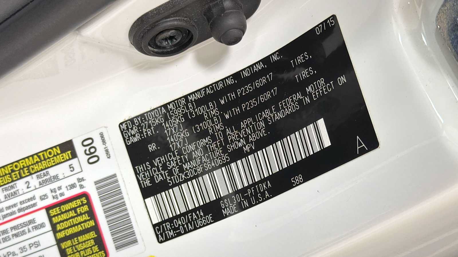 Used 2015 Toyota Sienna L FWD image 11