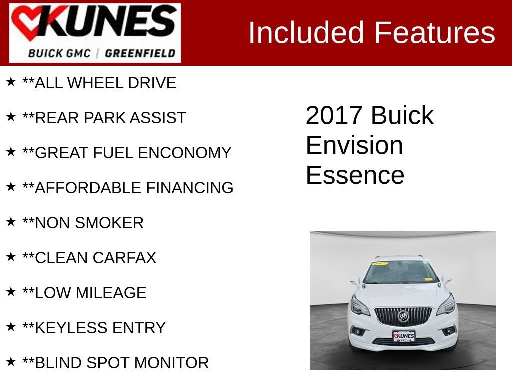 Used 2017 Buick Envision Essence AWD/4WD image 3
