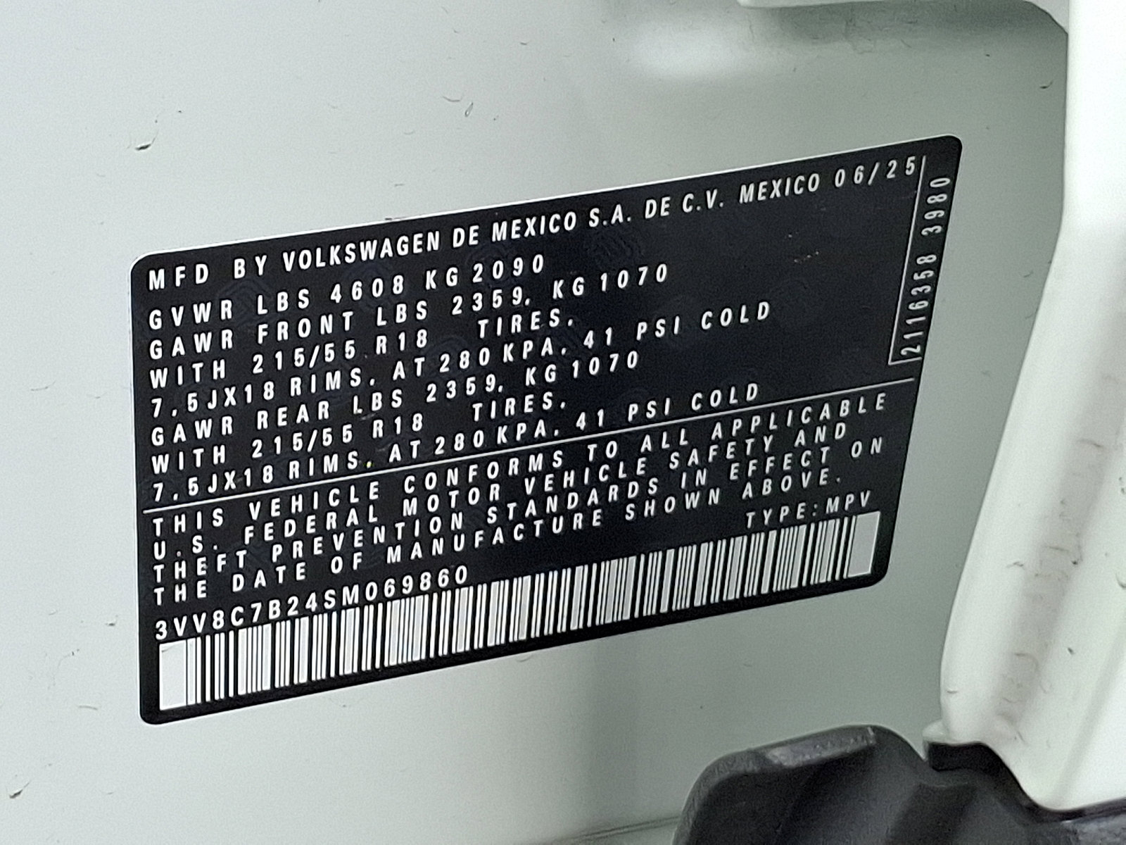 Certified 2025 Volkswagen Taos S AWD/4WD image 26