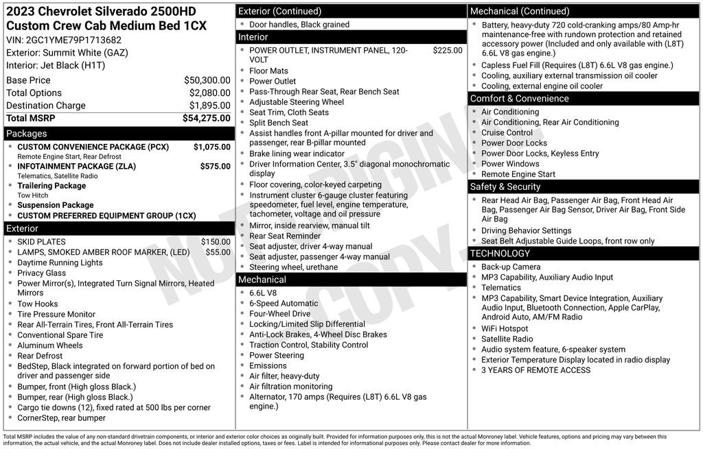 Used 2023 Chevrolet Silverado 2500 Custom w/ Custom Convenience Package AWD/4WD image 6