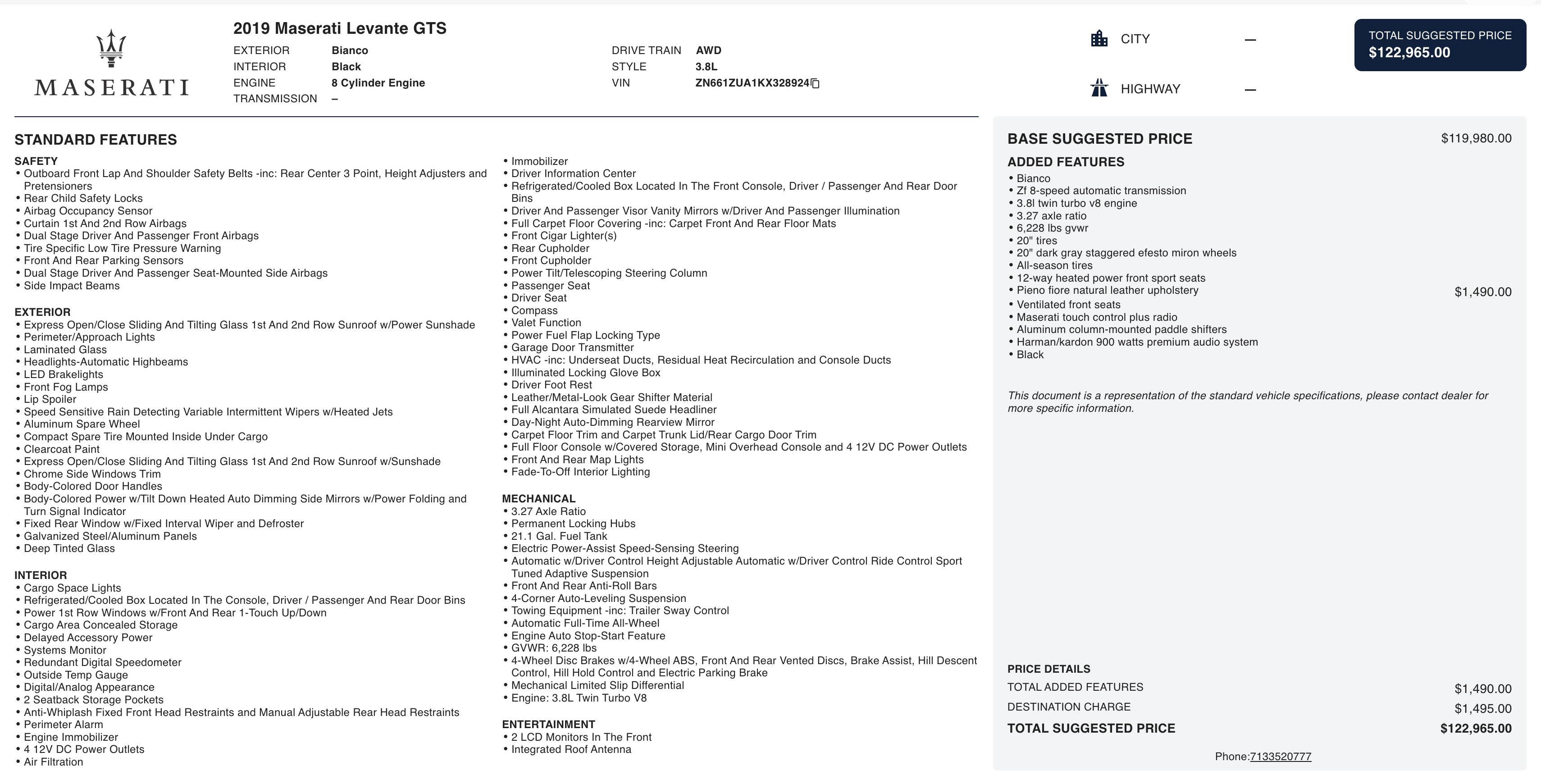 Used 2019 Maserati Levante GTS image 5