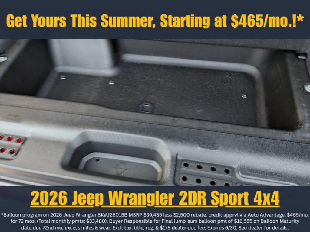 New 2026 Jeep Wrangler Sport AWD/4WD image 11