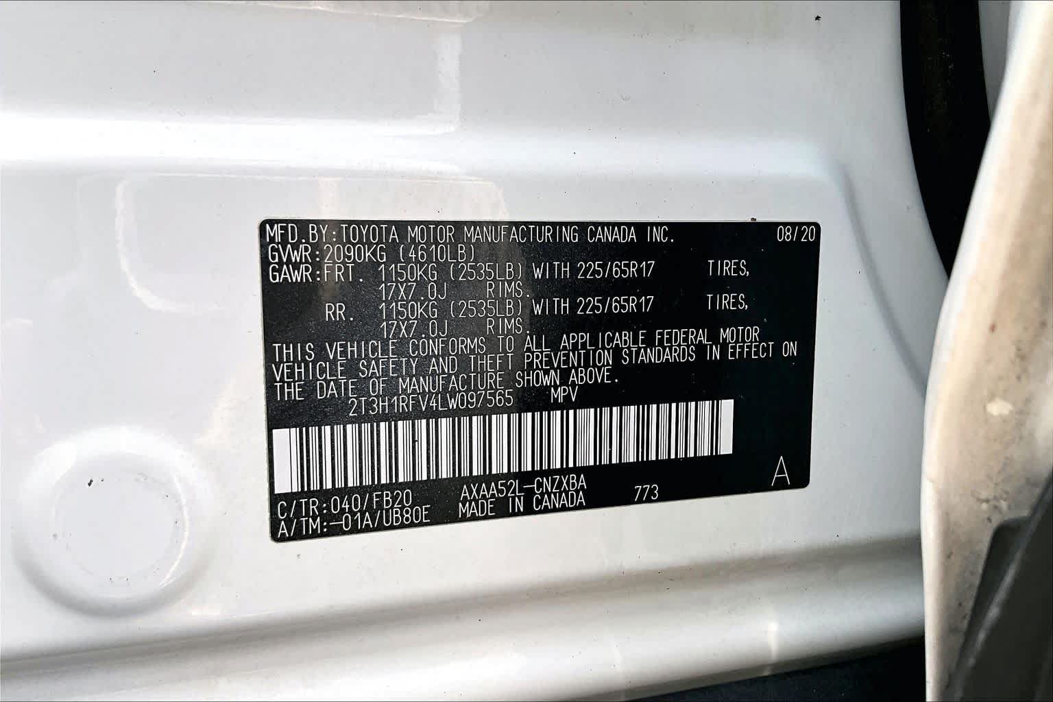 Used 2020 Toyota RAV4 LE w/ All Weather Liner Package FWD image 35