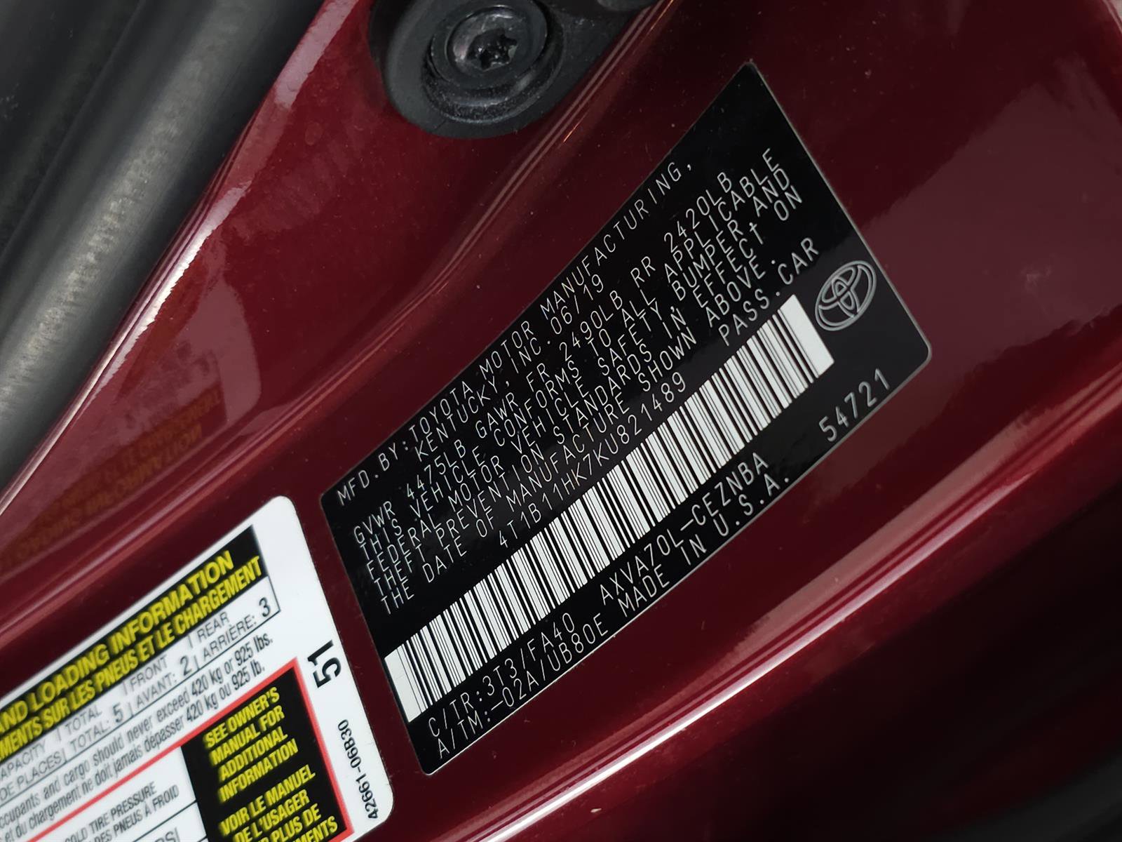 Used 2019 Toyota Camry LE image 28