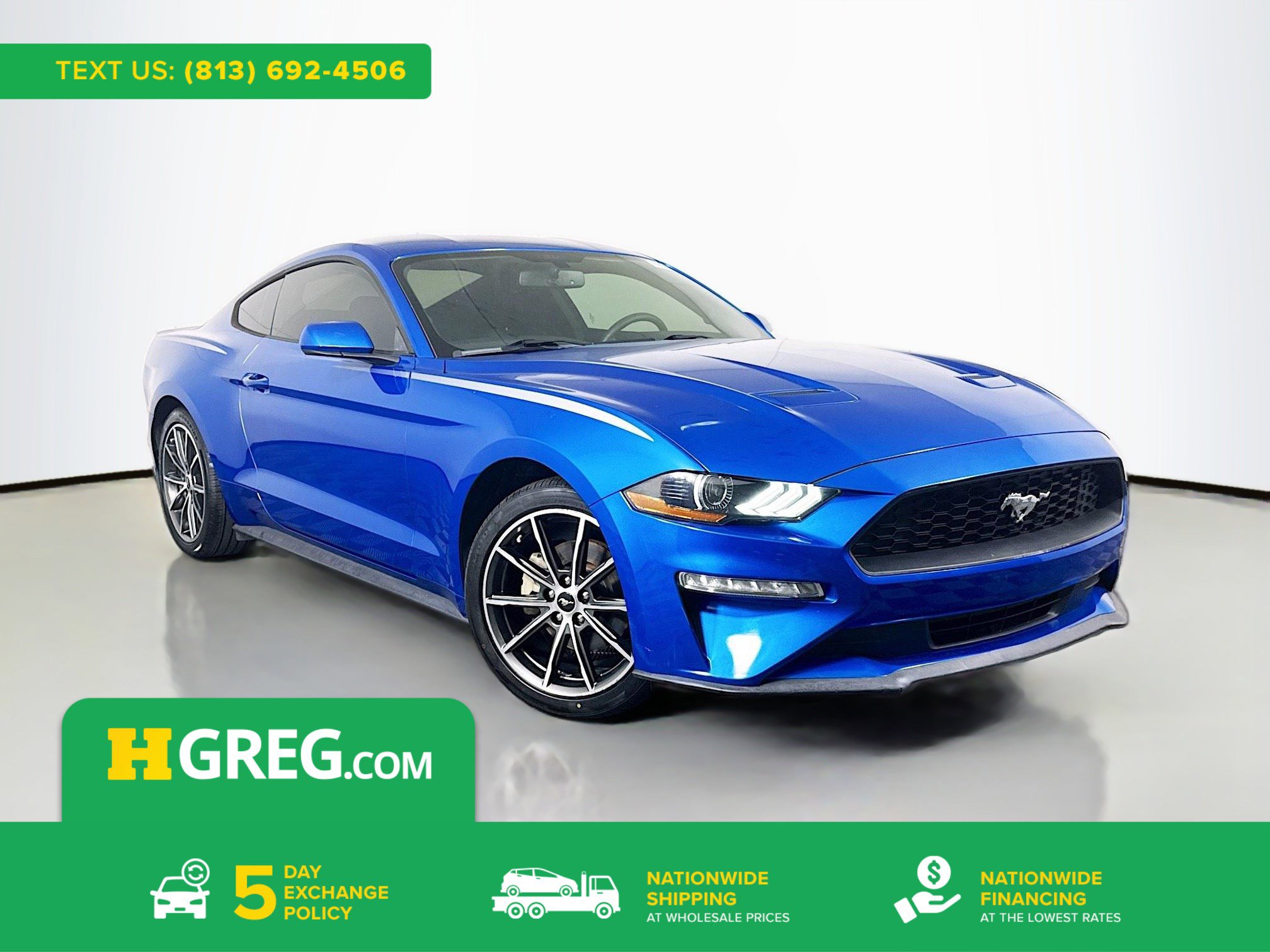 Used 2019 Ford Mustang EcoBoost w/ Wheel & Stripe Package image 1