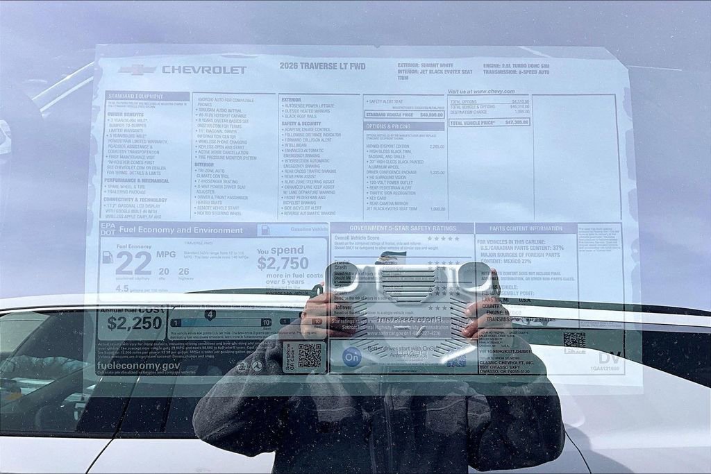 New 2026 Chevrolet Traverse LT w/ Midnight/Sport Edition image 14