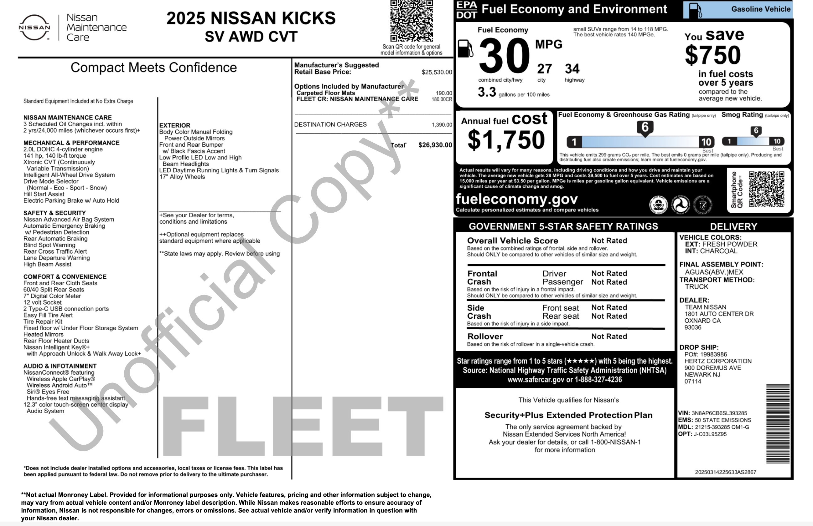 Used 2025 Nissan Kicks SV AWD/4WD image 2