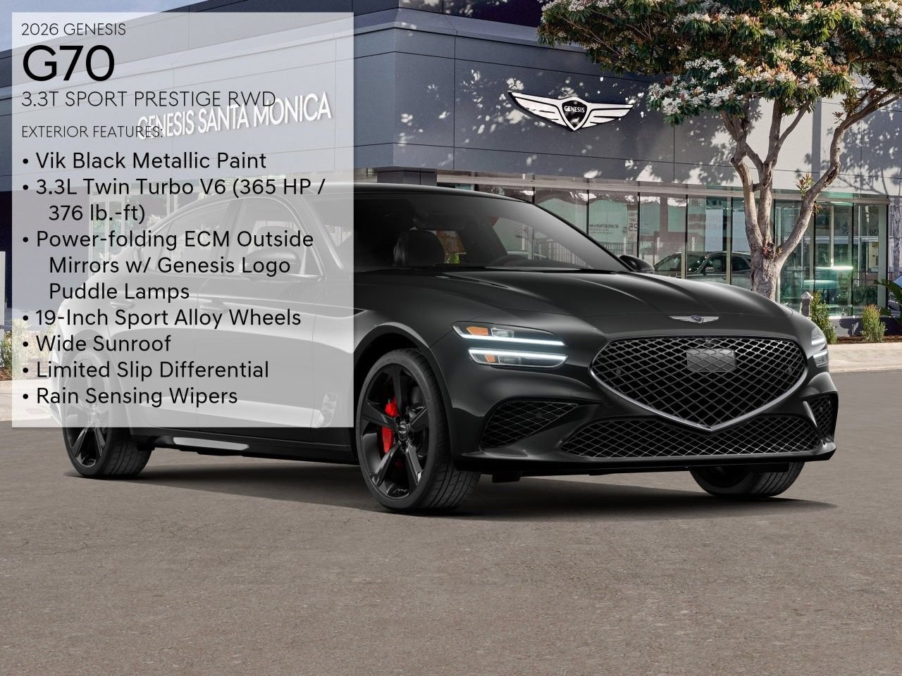 New 2026 Genesis G70 3.3T Sport Prestige RWD image 3