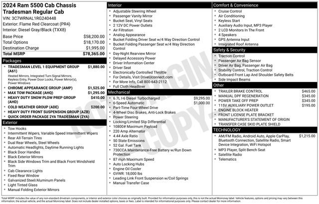 New 2024 RAM 5500 Tradesman AWD/4WD image 4