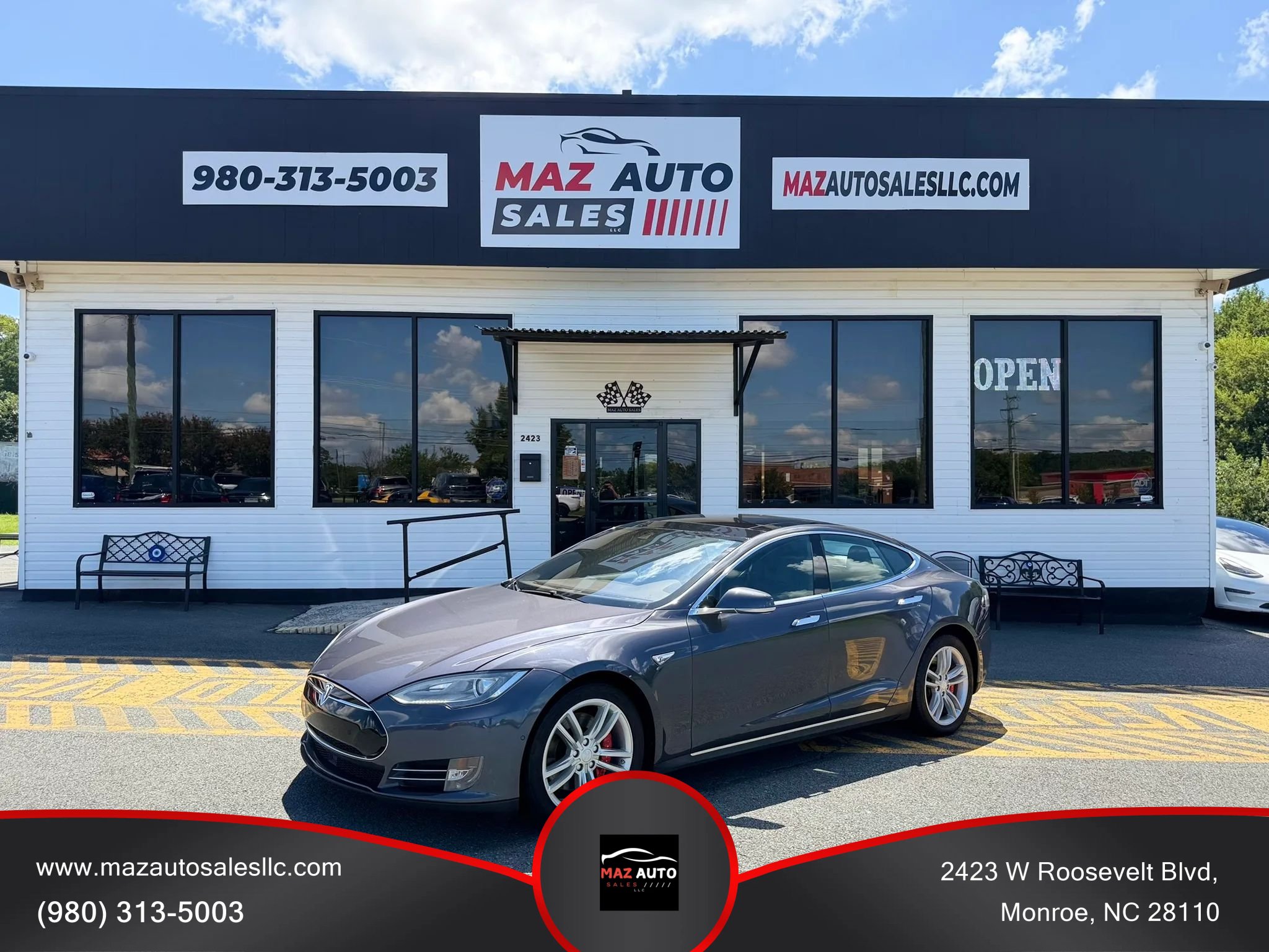 Used 2015 Tesla Model S 85D AWD/4WD image 1