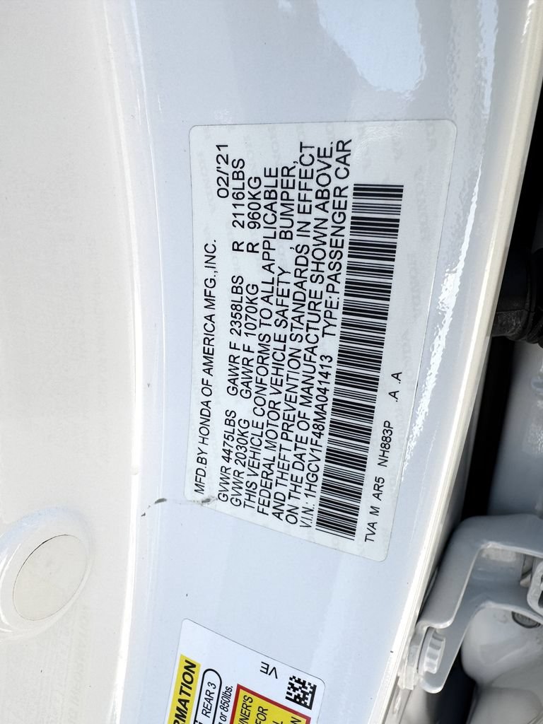 Used 2021 Honda Accord Sport Special Edition image 30
