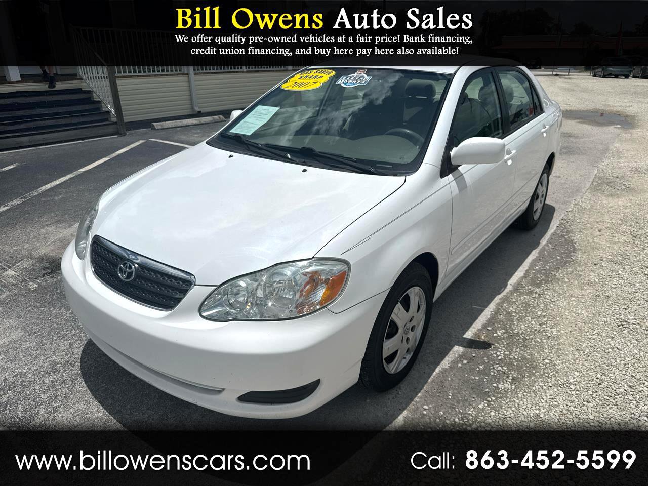 Used 2007 Toyota Corolla CE