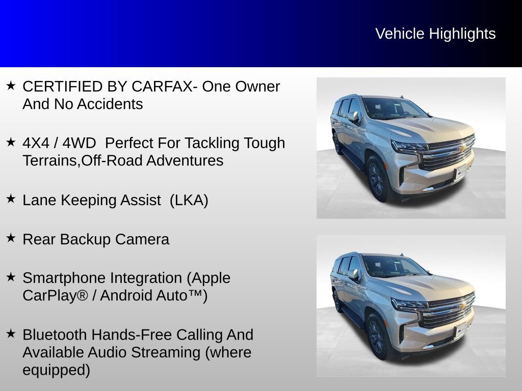 Used 2021 Chevrolet Tahoe LT w/ Luxury Package image 4