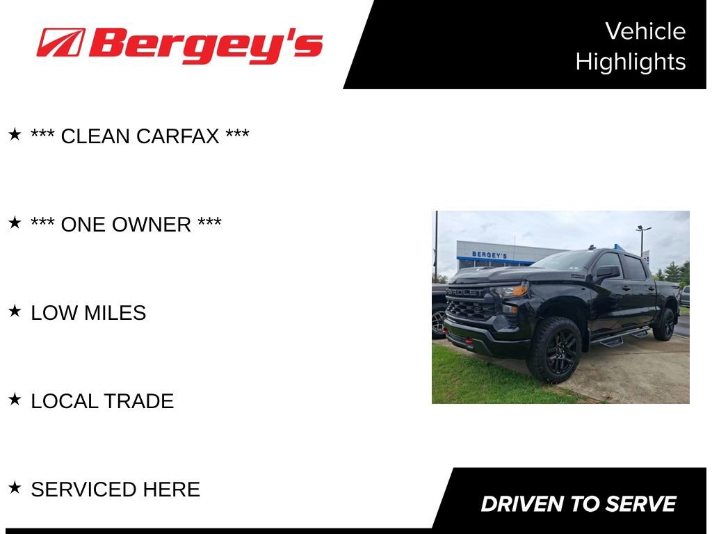 Certified 2025 Chevrolet Silverado 1500 Custom Trail Boss w/ LPO, Dark Essentials Package AWD/4WD image 4