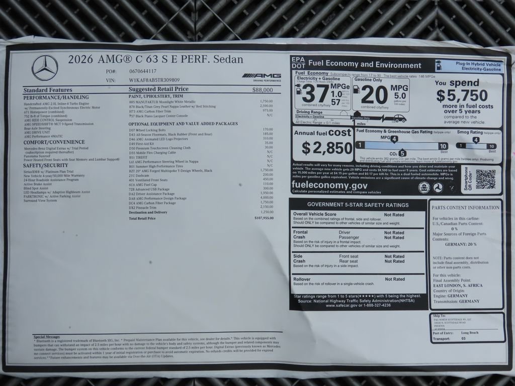 New 2026 Mercedes-Benz C 36 AMG S image 9