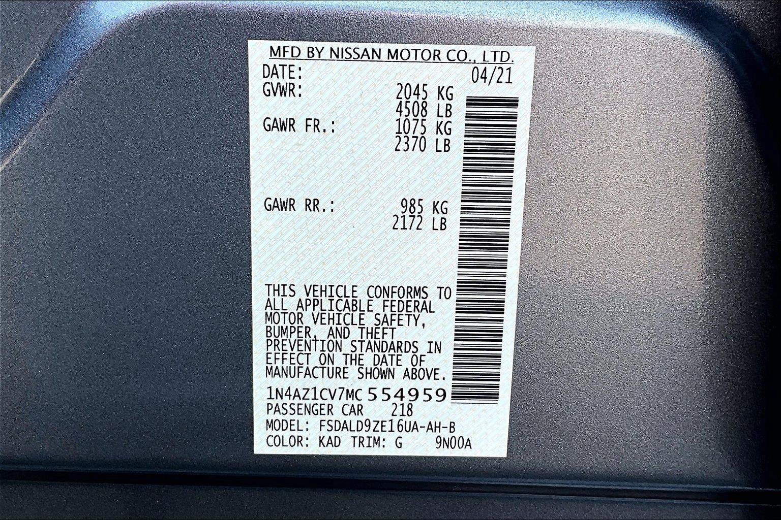 Used 2021 Nissan Leaf SV w/ SV Technology Package FWD image 18