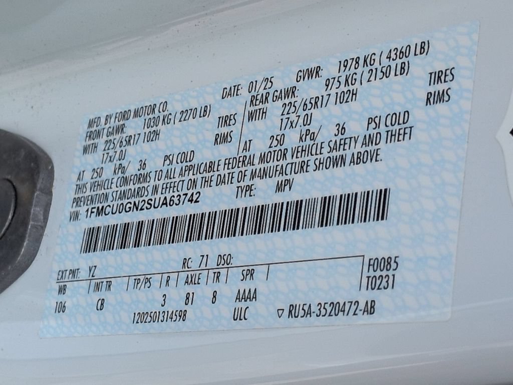 Used 2025 Ford Escape Active FWD image 35