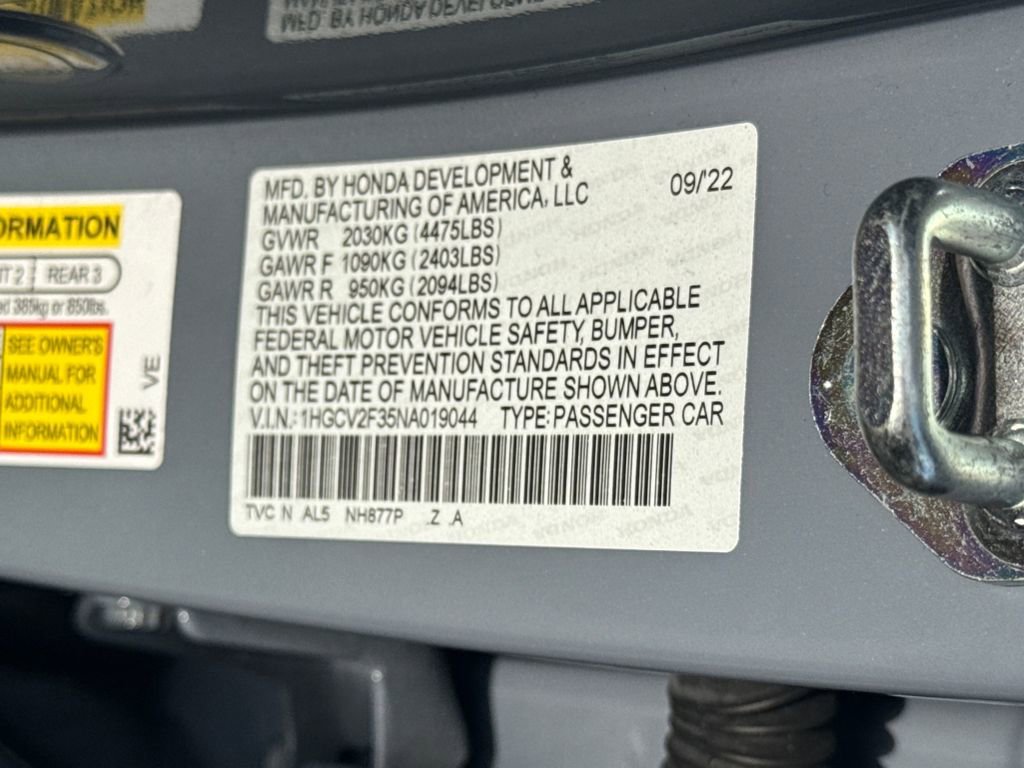 Used 2022 Honda Accord Sport image 43