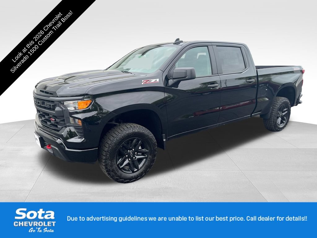 New 2026 Chevrolet Silverado 1500 Custom Trail Boss AWD/4WD image 1