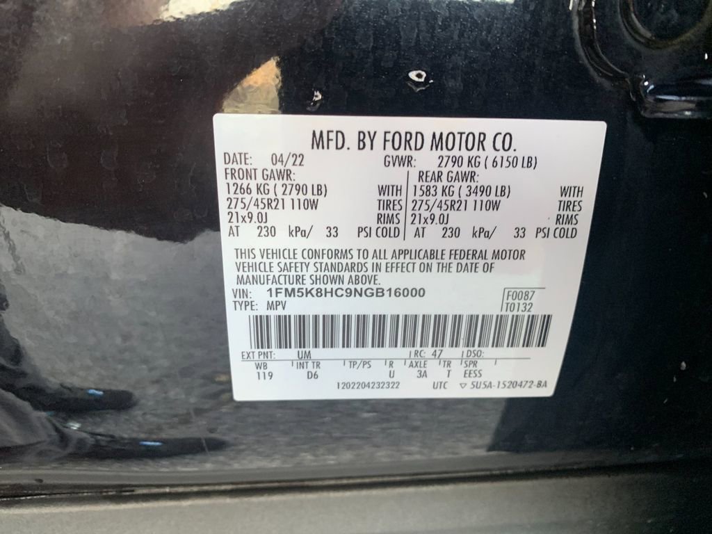 Used 2022 Ford Explorer Platinum w/ Equipment Group 601A image 37