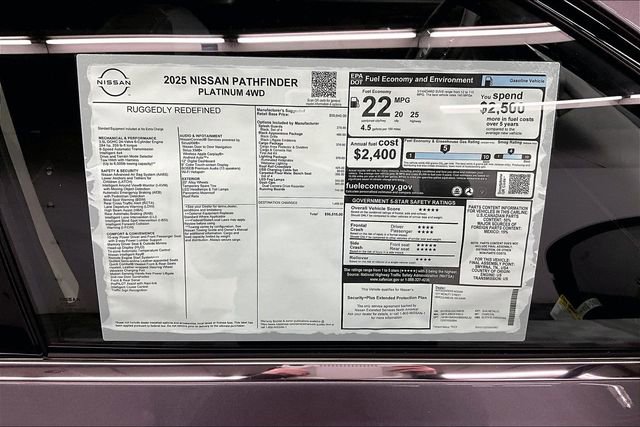 New 2025 Nissan Pathfinder Platinum w/ Lighting Package (N93) image 40