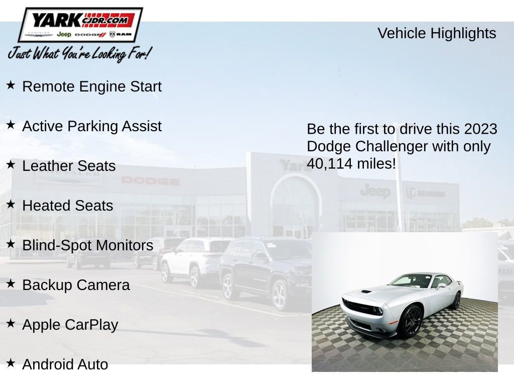Certified 2023 Dodge Challenger GT w/ Plus Package AWD/4WD image 12